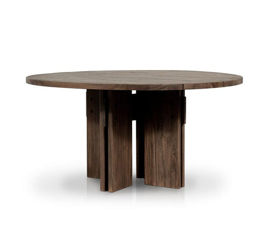 Robertson Teak Round Outdoor Dining Table (60")