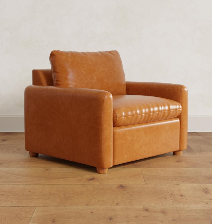 Roswell Leather Chair-And-A-Half