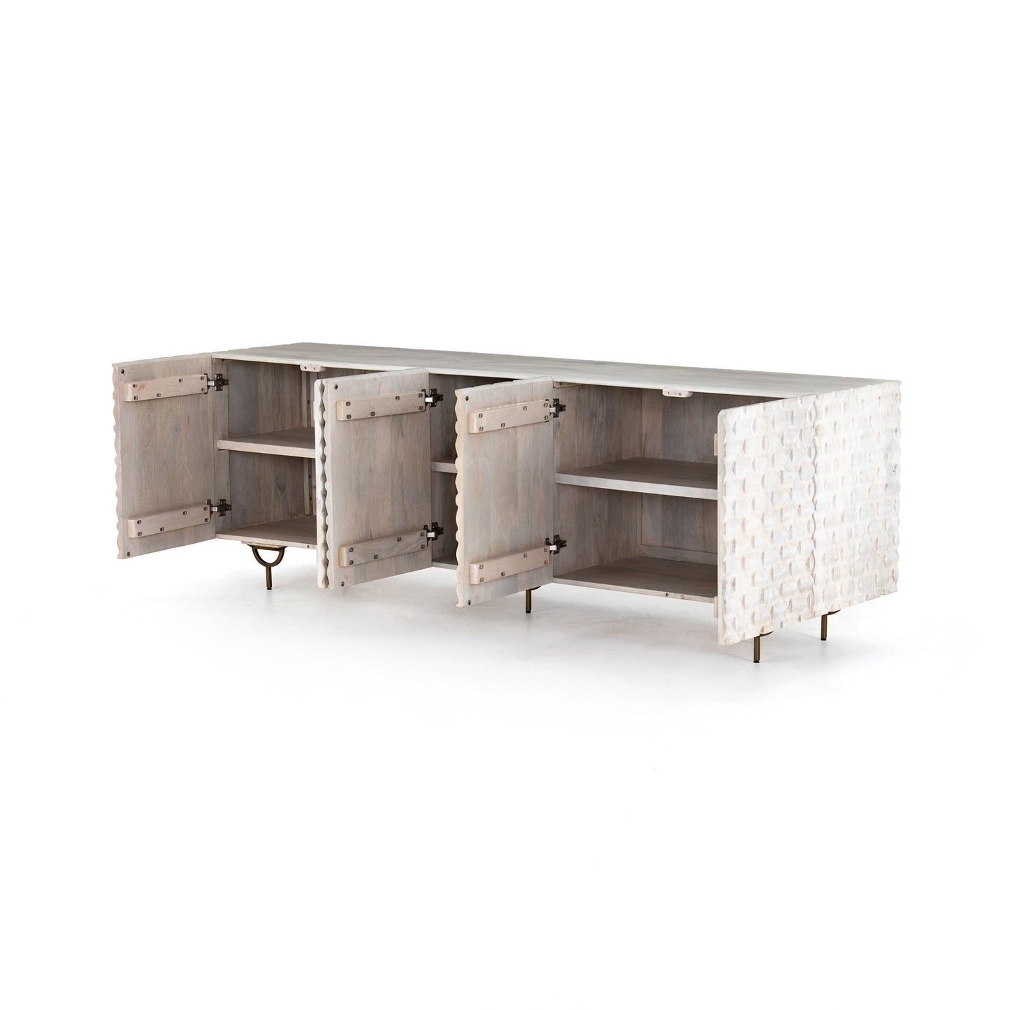 Round Cut Media Console (82")