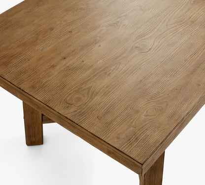 Rustic Farmhouse Extending Dining Table (77"-102")