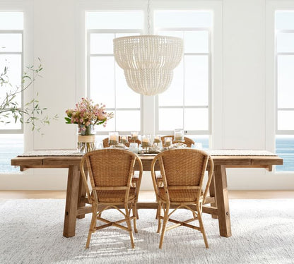 Rustic Farmhouse Extending Dining Table (77"-102")