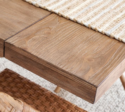 Rustic Farmhouse Extending Dining Table (77"-102")
