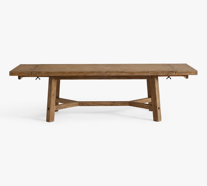 Rustic Farmhouse Extending Dining Table (77"-102")