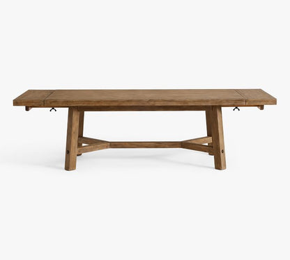 Rustic Farmhouse Extending Dining Table (77"-102")