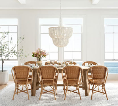Rustic Farmhouse Extending Dining Table (77"-102")