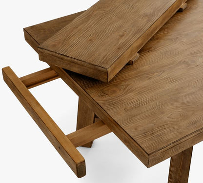 Rustic Farmhouse Extending Dining Table (77"-102")