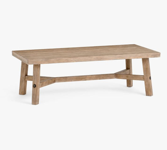 Rustic Farmhouse Rectangular Coffee Table (54")