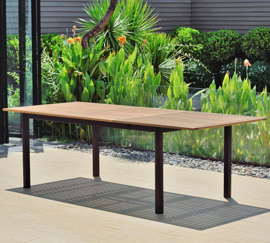 Santa Ana Eucalyptus Extending Outdoor Dining Table