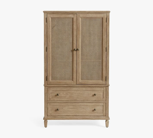 Sausalito Cane Armoire (40")