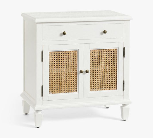 Sausalito Cane Cabinet Nightstand (28")