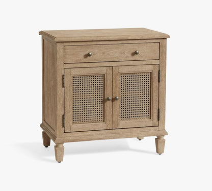 Sausalito Cane Cabinet Nightstand (28")