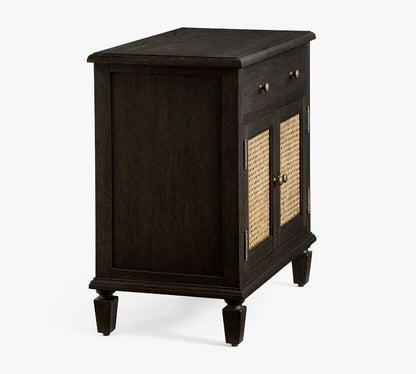 Sausalito Cane Cabinet Nightstand (28")