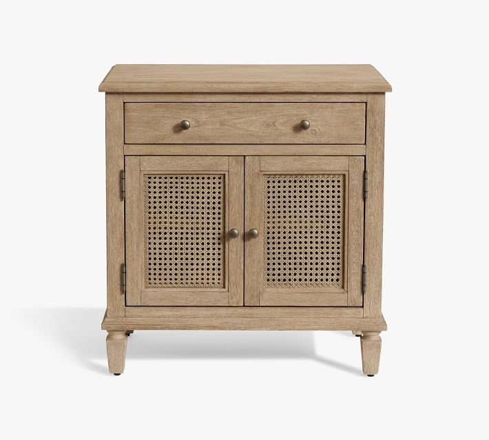 Sausalito Cane Cabinet Nightstand (28")