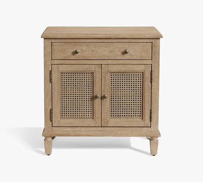 Sausalito Cane Cabinet Nightstand (28")