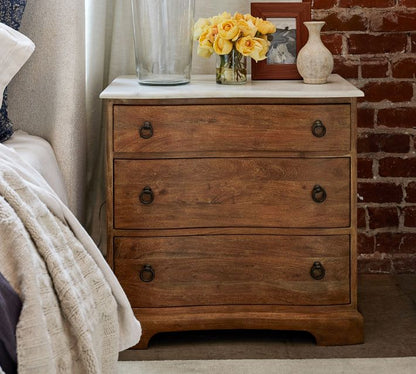 Scarlett Marble Nightstand (28")