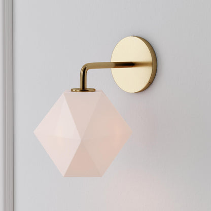 Sculptural Faceted Sconce