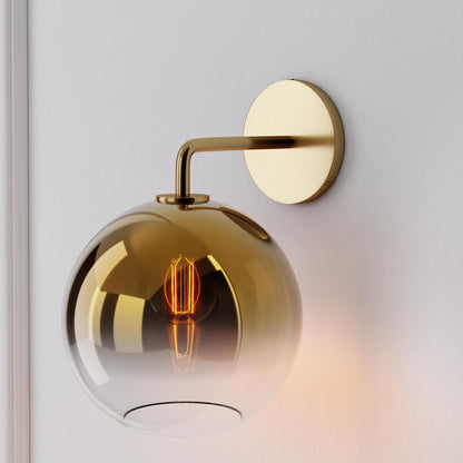 Sculptural Globe Sconce