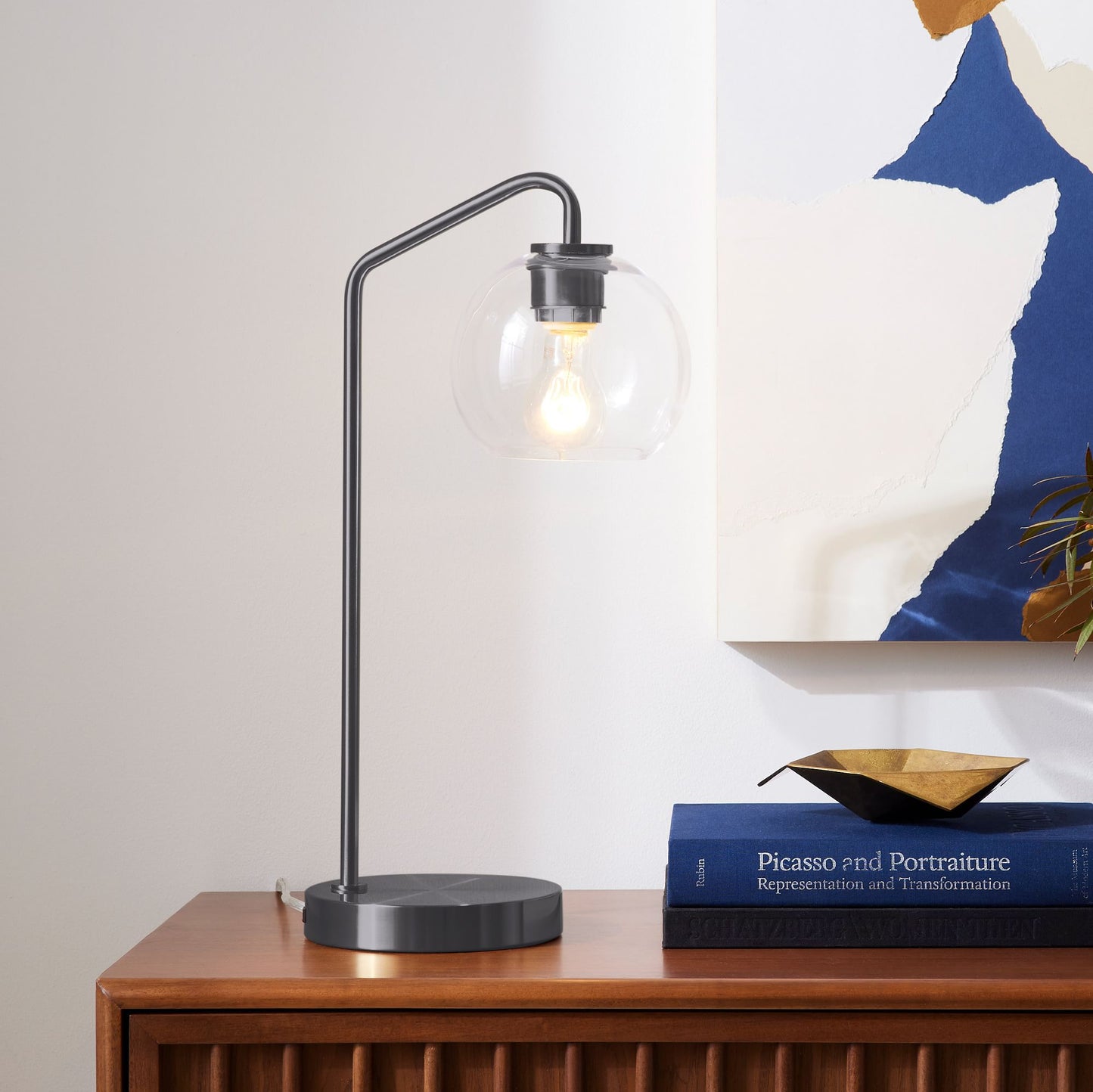 Sculptural Globe Table Lamp (21")