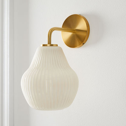 Sculptural Ribbed Sconce