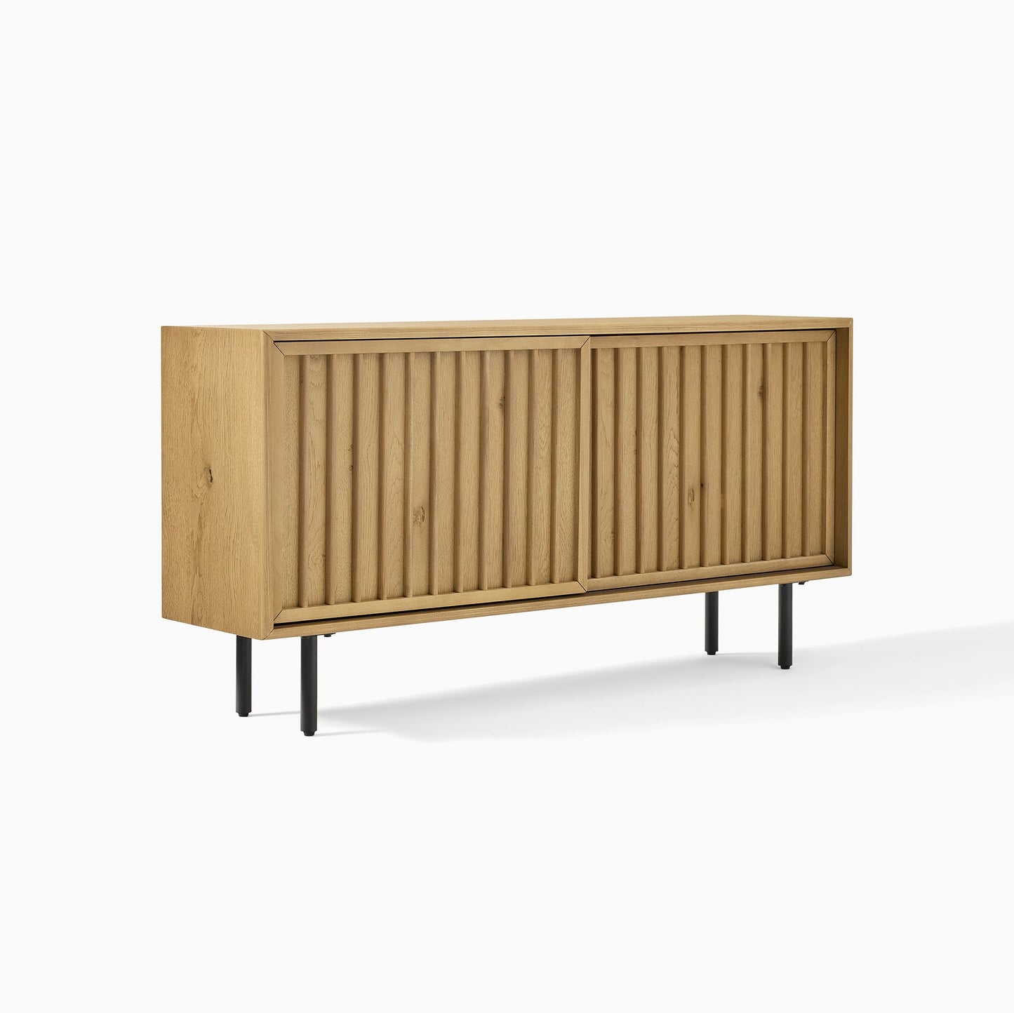 Slatted Shallow Media Console (48")