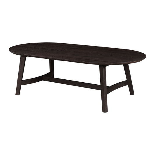 Solid Oak Oval Coffee Table