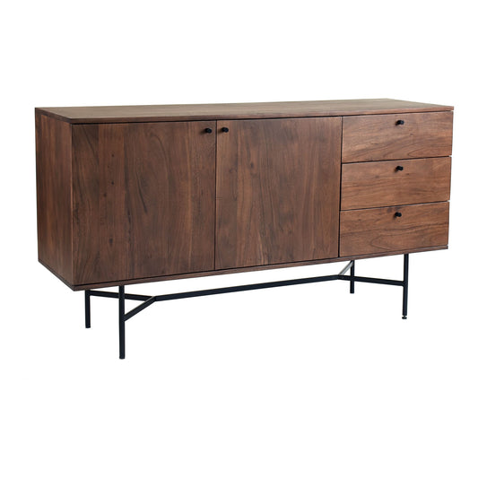 Solid Wood 3-Drawer Buffet (55")