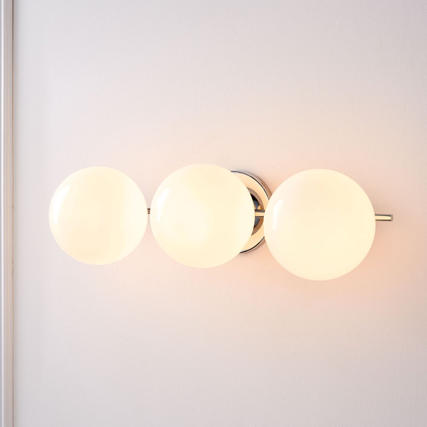 Sphere & Stem 3-Light Sconce (24")