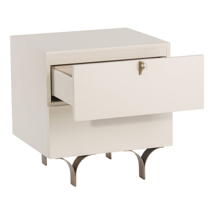 Split Leg 2-Drawer Nightstand