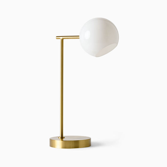 Staggered Glass Usb Table Lamp (20") - Milk