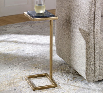 Steiner Marble Square Accent Table (10")