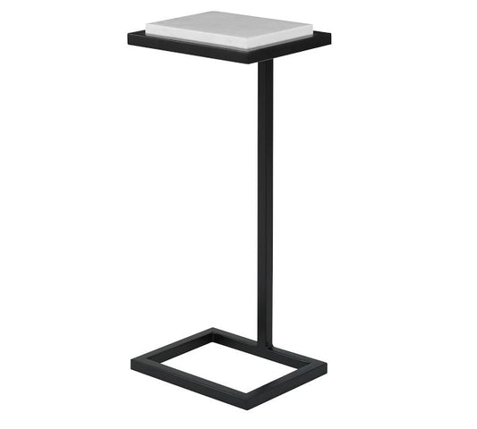 Steiner Marble Square Accent Table (10")