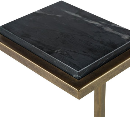 Steiner Marble Square Accent Table (10")