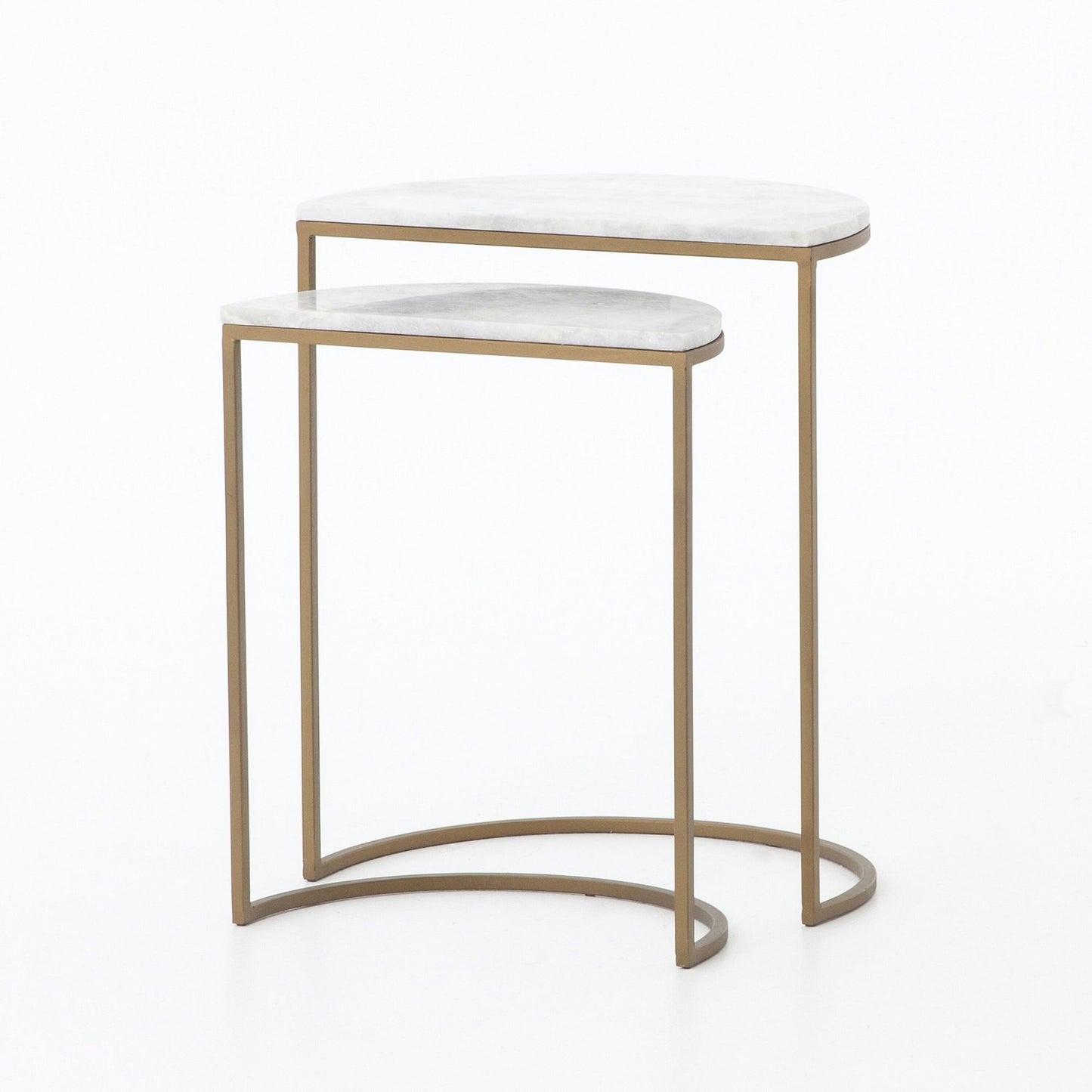 Sybil Marble Nesting Side Tables (18")