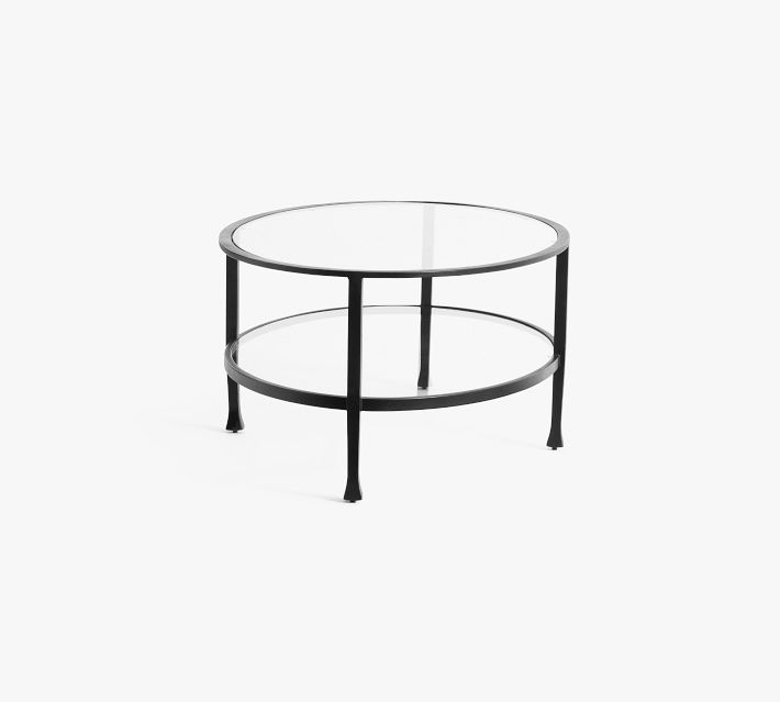 Tanner Oval Glass Coffee Table (47.5")