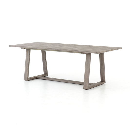 Teak Wood Outdoor Dining Table (86.5")