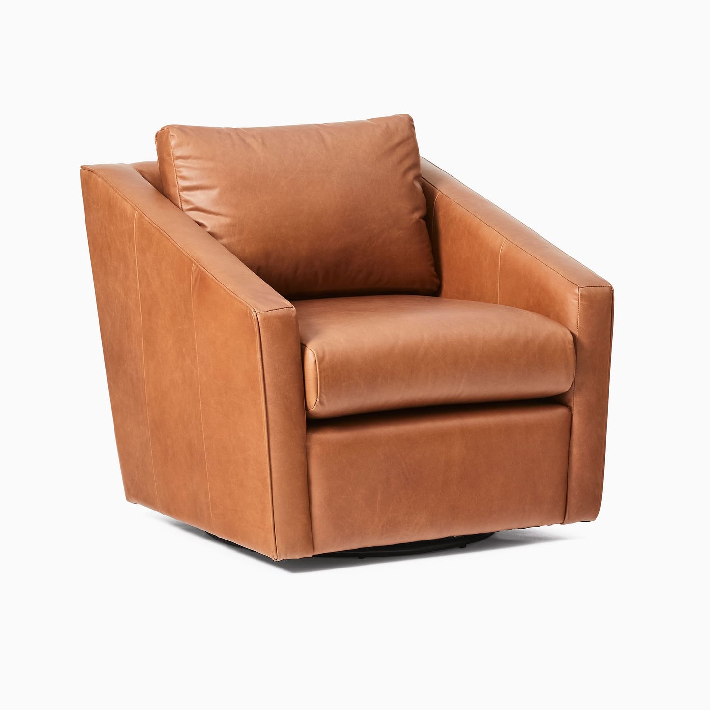 Tessa Deco Leather Swivel Chair