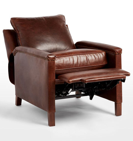 Thorp Leather Manual Recliner Chair