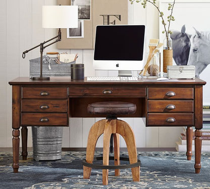 Printer's Keyhole Executive Desk (64")