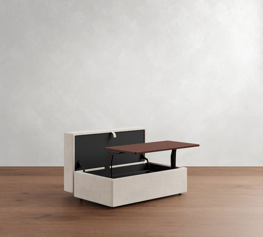 Turner Storage Ottoman With Pull Out Table