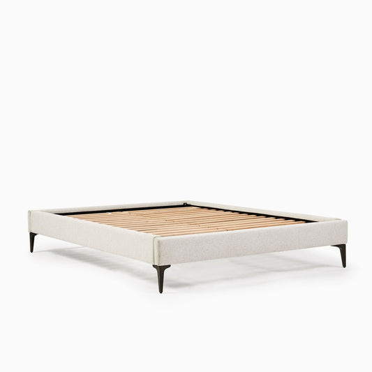 Upholstered Bed Frame - Metal Legs