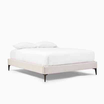 Upholstered Bed Frame - Metal Legs