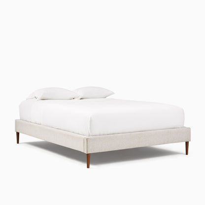 Upholstered Bed Frame - Wood Legs