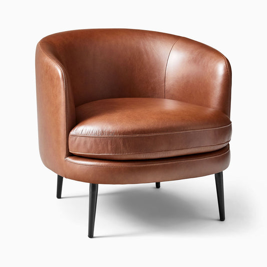 Viv Leather Slipper Chair