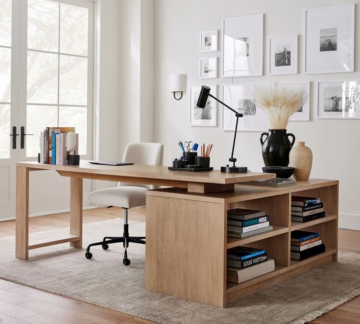 Pacific L-Shape Rotating Desk (78")