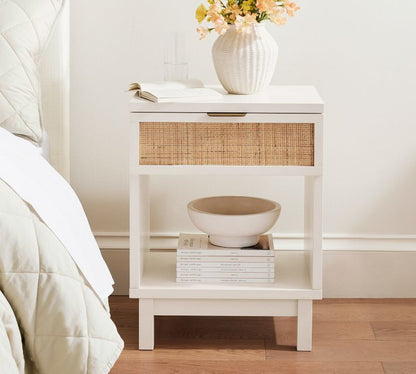 Westly Cane Mini Nightstand (20")