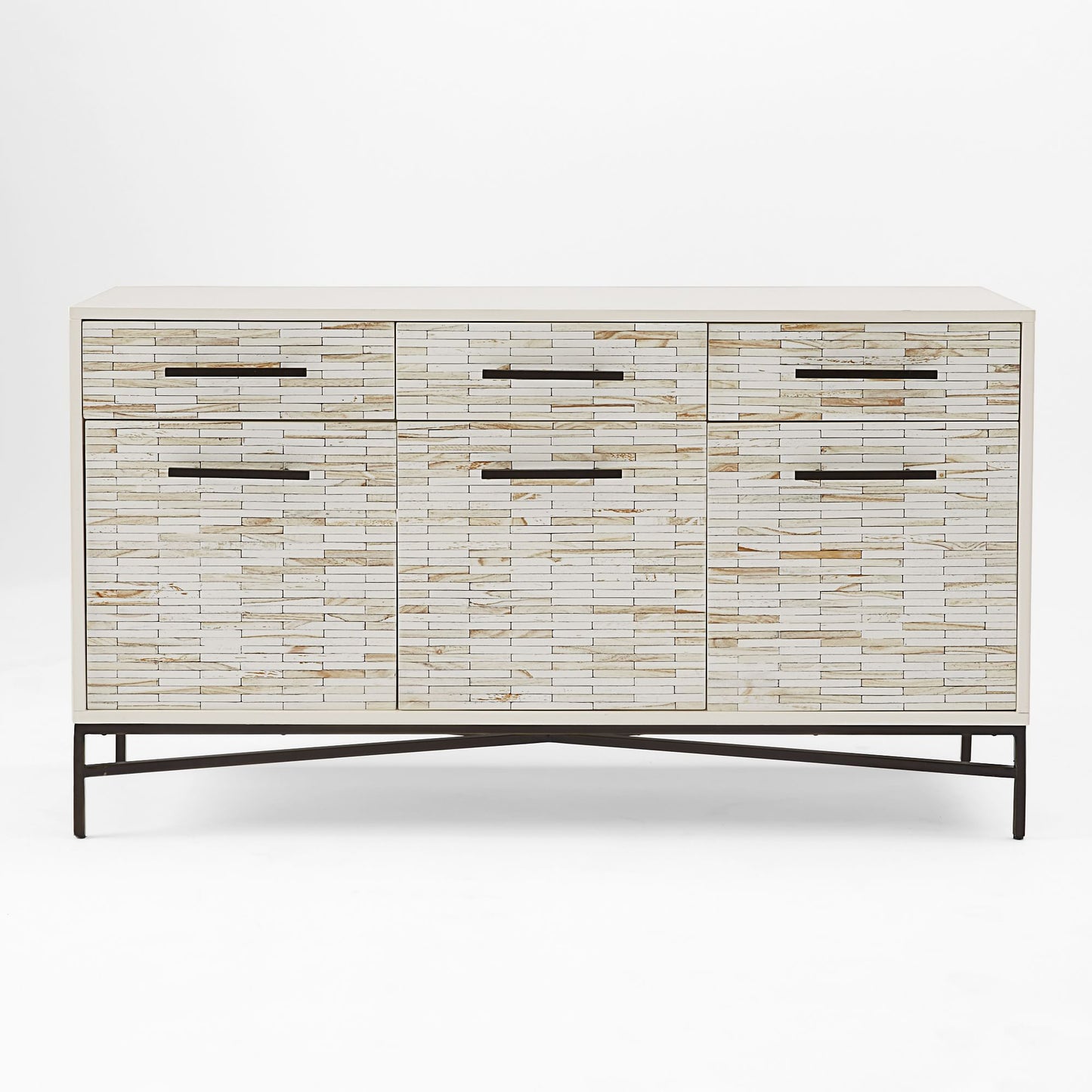 Wood Tiled Media Console (54")