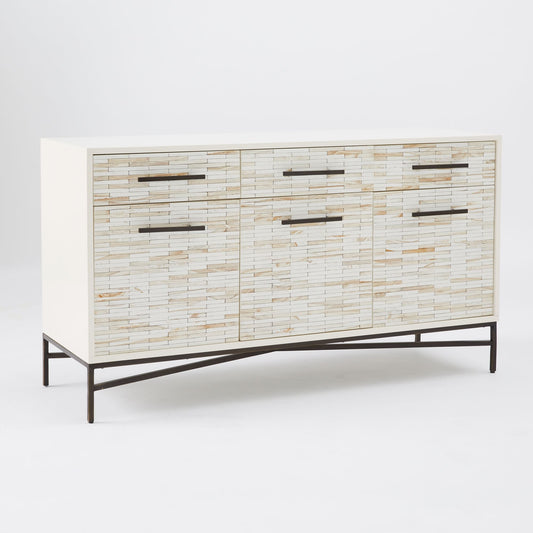 Wood Tiled Media Console (54")