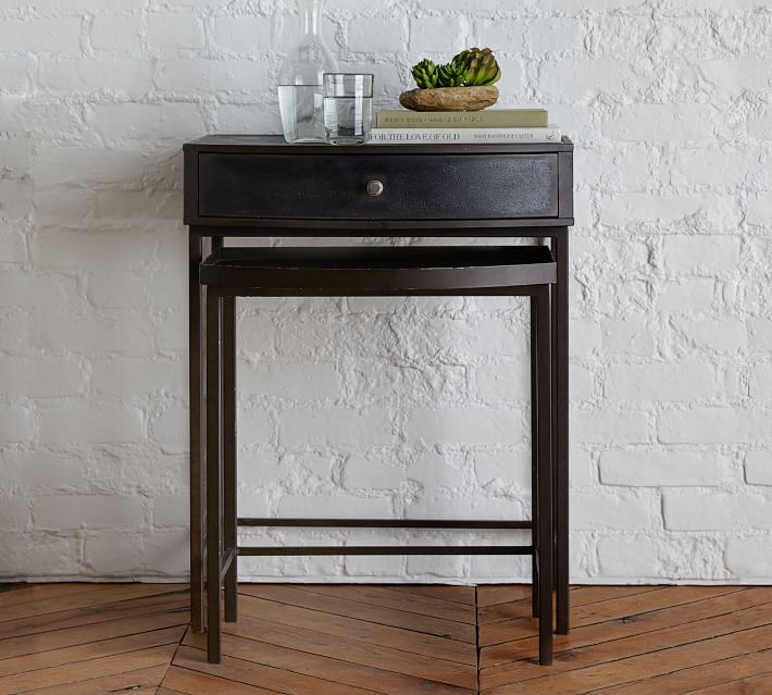 Woodrow Metal Nesting Nightstand (24")