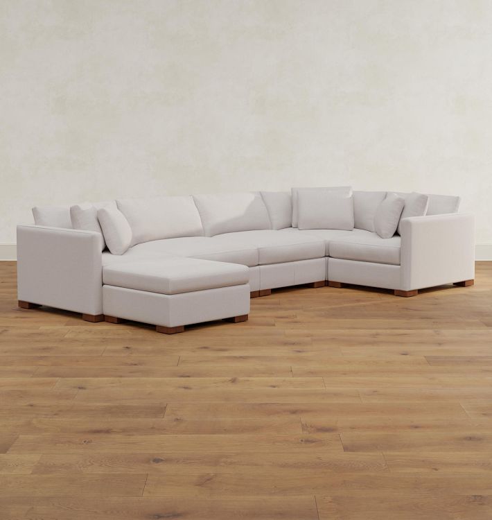 Wrenton 6-Piece Sectional Sofa With Ottoman