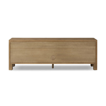 Zelina Oak Media Console (78")